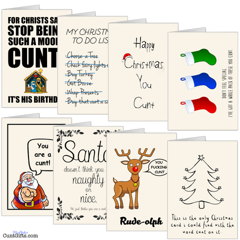 Cunt Christmas Card Multipacks