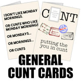 General Cunt Cards Collection
