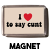 I Love To Say Cunt - Magnet