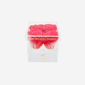 Forever Roses in Acrylic Heart Diamond Box by Garden of Roses