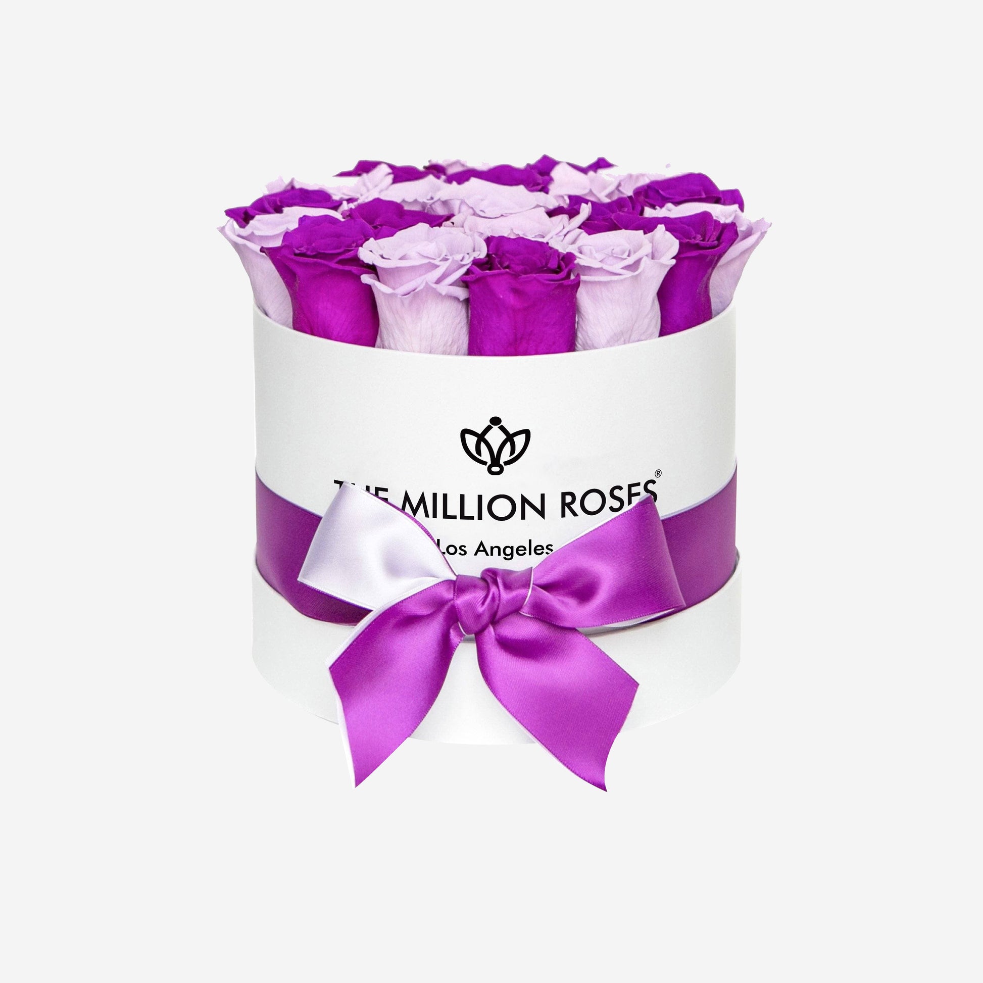 Classic Caja Blanca | Rosas Moradas & Lavanda | The Million Roses