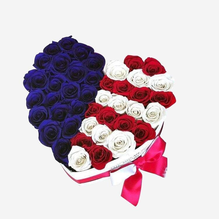 American Flag Roses | Red, White & Blue Roses | The Million Roses
