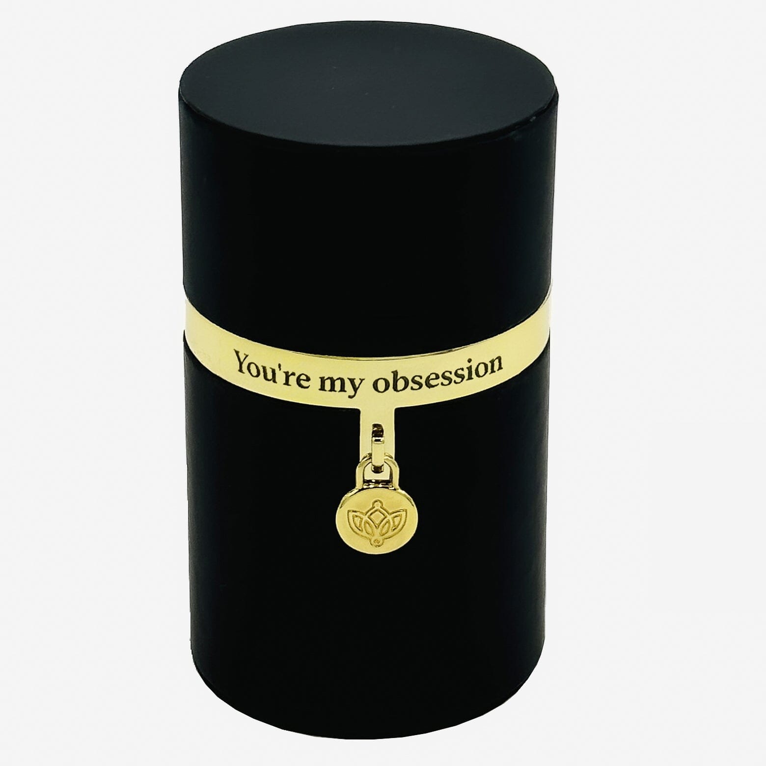 One in a Million™ Round Black Box | You are my obsession | Red Rose-image-1