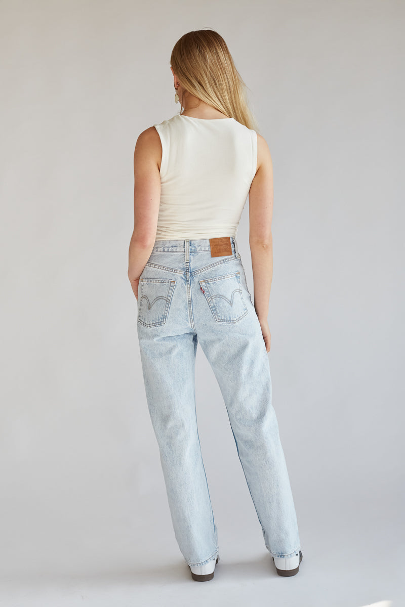 Levi's Ribcage Straight Ankle Jeans Ojai Shore