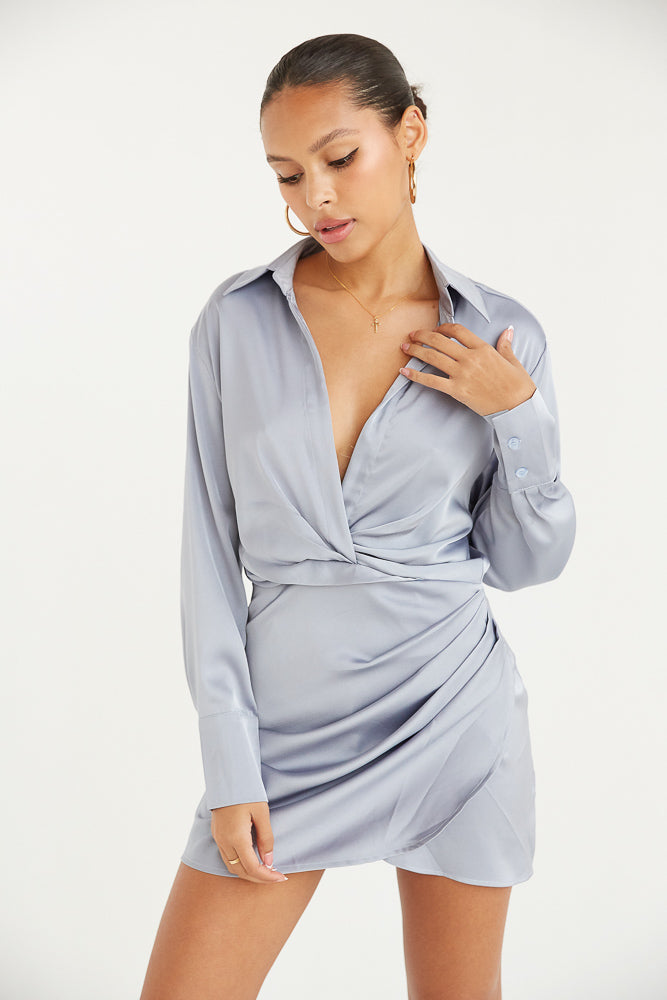 Maddox Satin Mini Dress