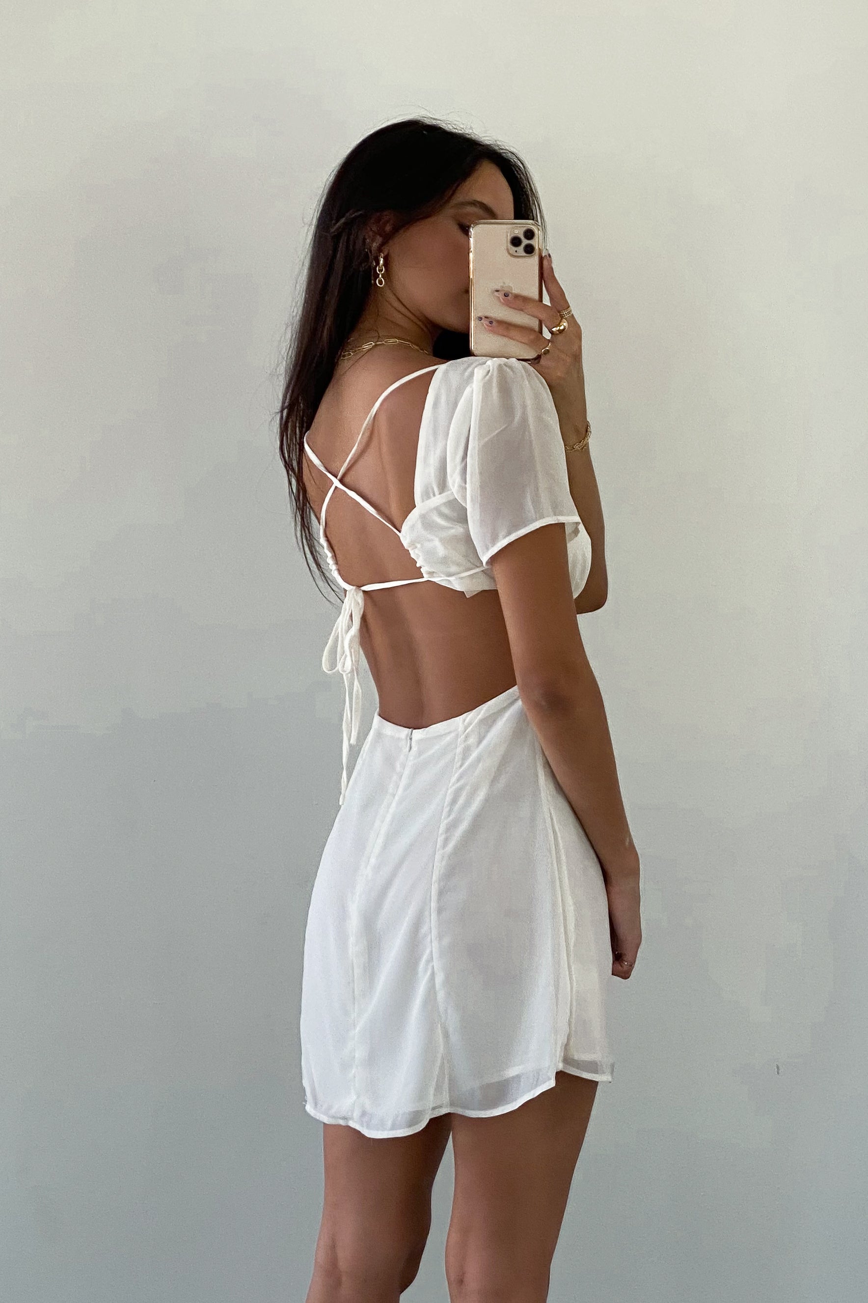 Faye Open Back Mini Dress