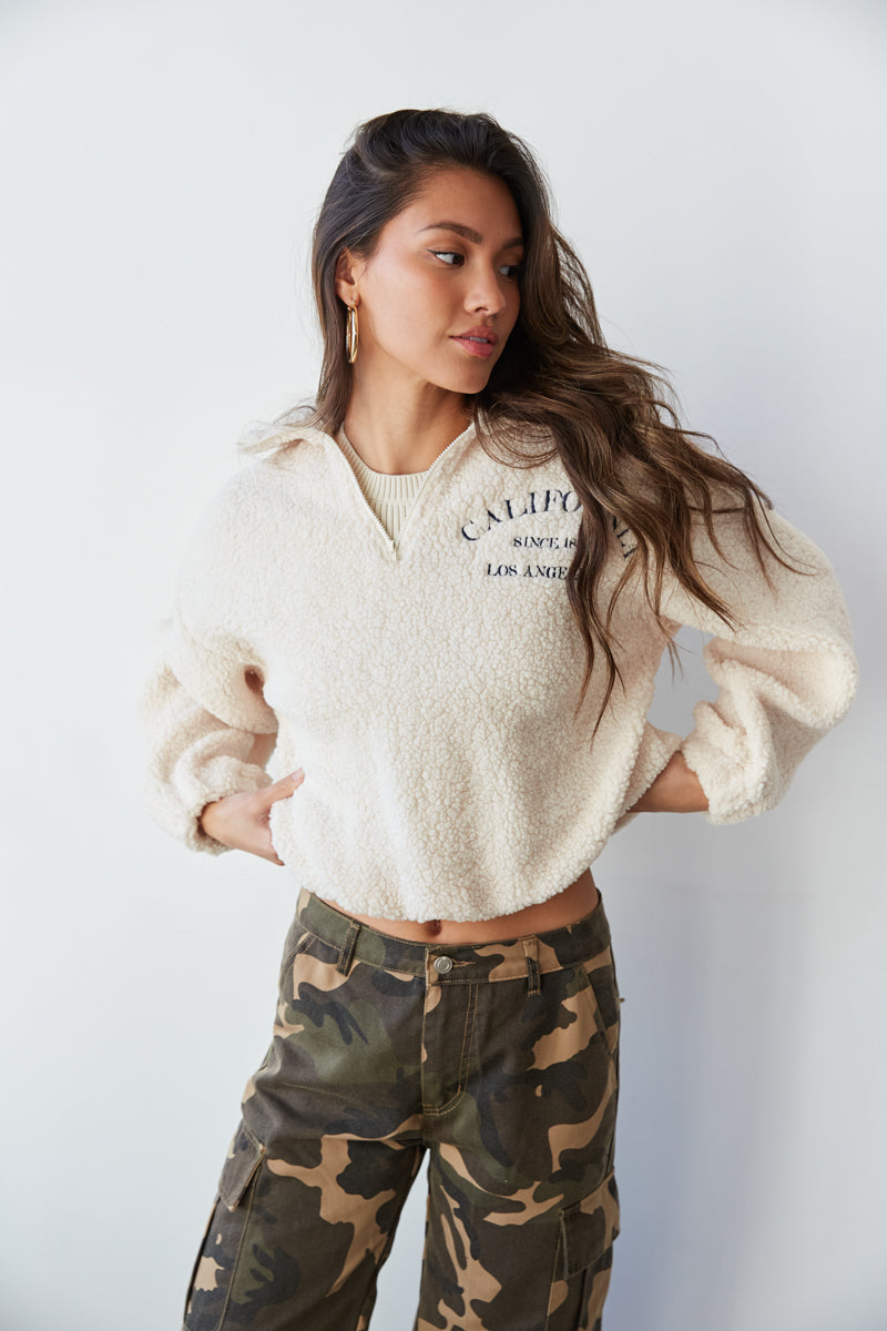 Ally California Sherpa Pullover