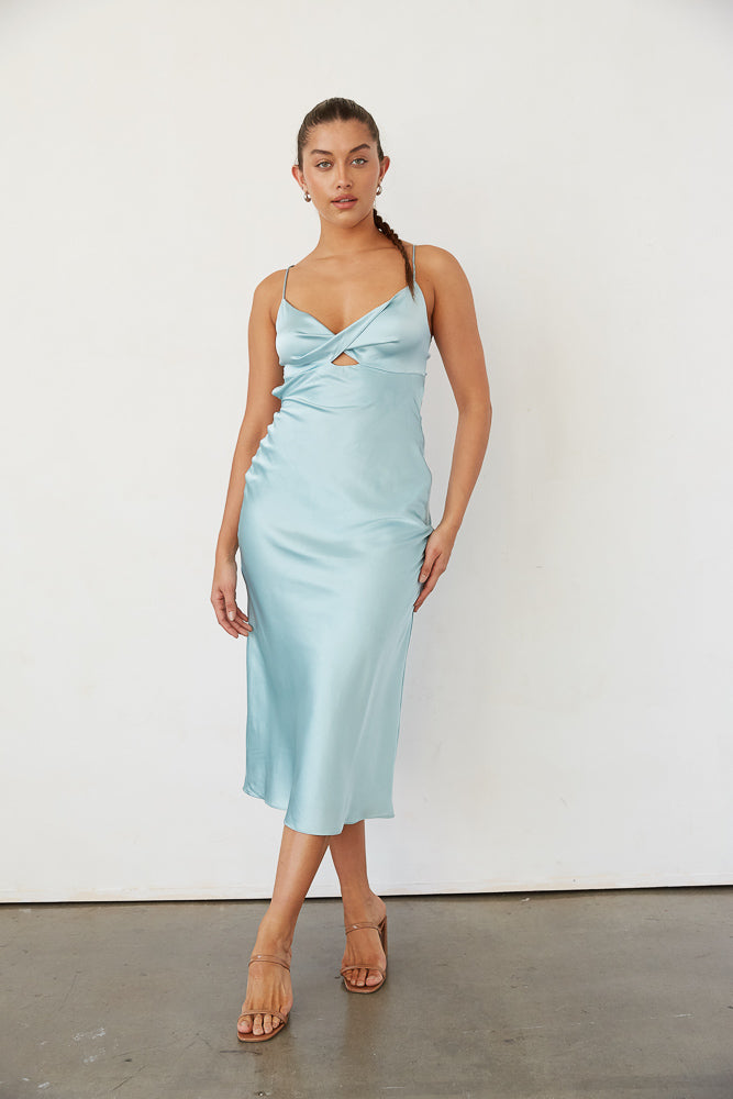 Genesis Satin Midi Dress