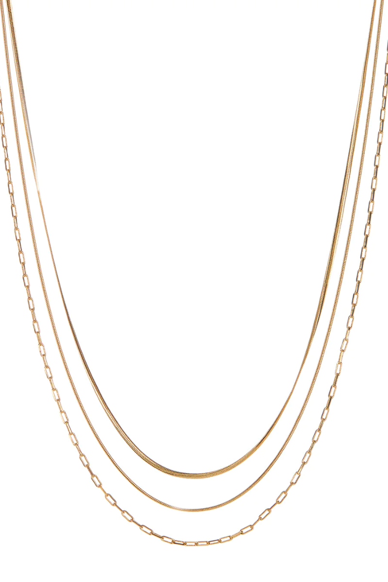 LUV AJ Chandon Multi Chain Charm Necklace