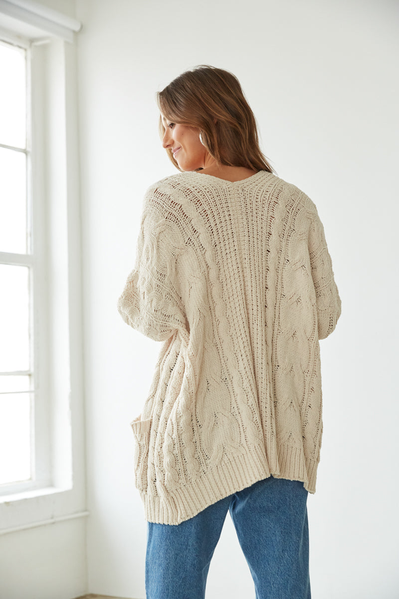 Kenna Cable Knit Cardigan