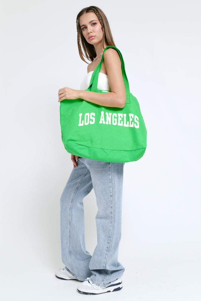 Los Angeles Everyday Tote Bag in Green