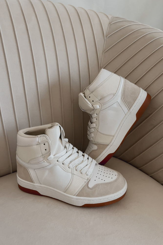 Rebecca High Top Sneakers in Bone