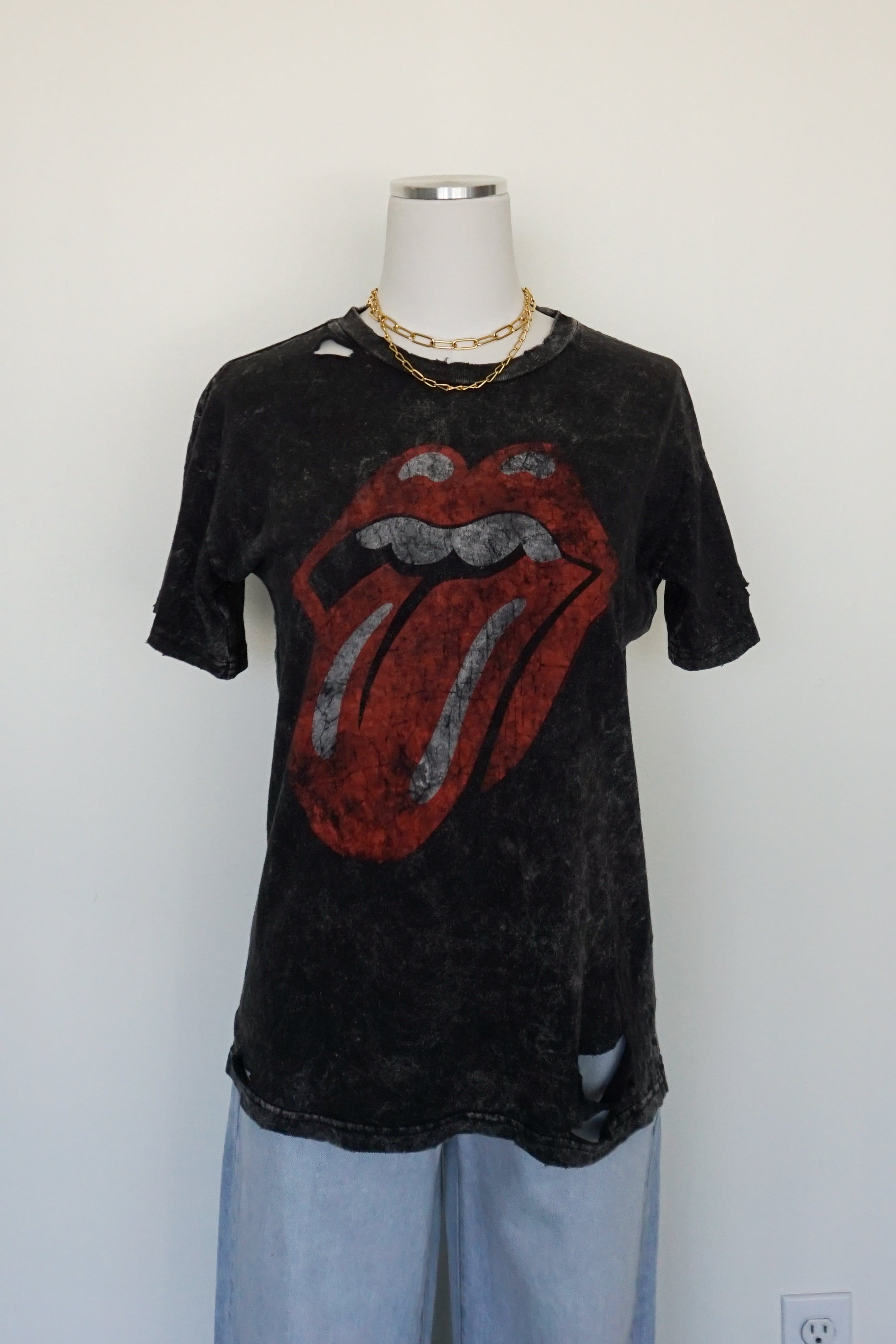 Rolling Stones Bleached Tongue Tee