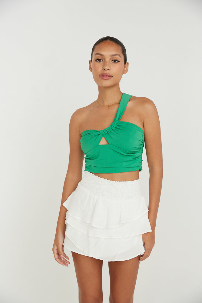 Daytona High-Rise Tiered Ruffle Skort