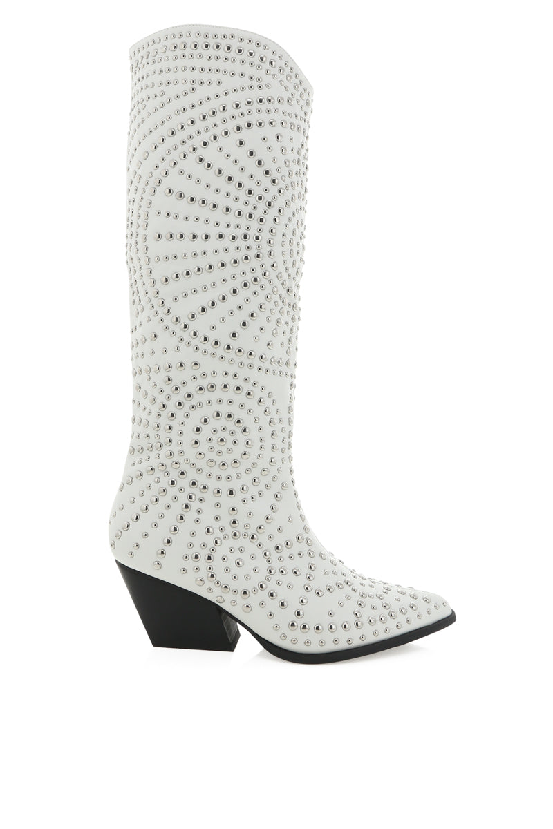 Zachariah Studded Western Boot • Shop American Threads Women's Trendy ...