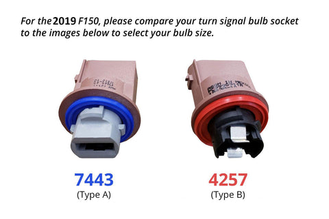 2019 Ford F150 LED Front Turn Signal Bulbs W/ Built in Resistor No hyperflash (PAIR)