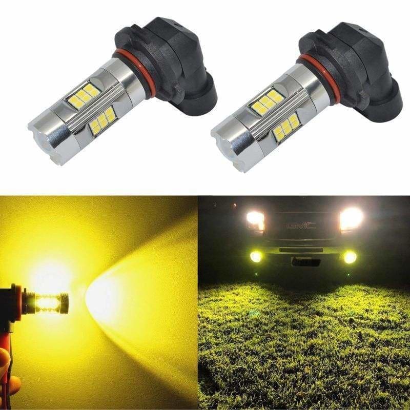 H10 9145 9140 Yellow LED Fog Light Bulbs for Cars Trucks, 3200LM (2 Pi