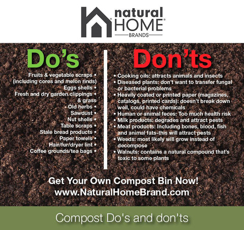 Compost Bins Do's & Don'ts - Natural Home Brands