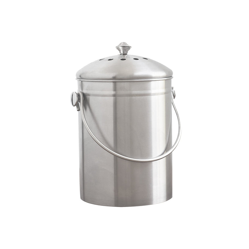 Stainless Steel Kitchen Compost Bin - Natural Home Brands