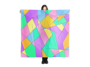 ABSTRACT LINES #1 Large Square Scarves & Shawls - COLORADDICTED.COM - Scarves & Shawls