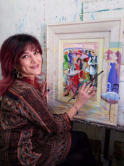 Patricia Govezensky in her studio