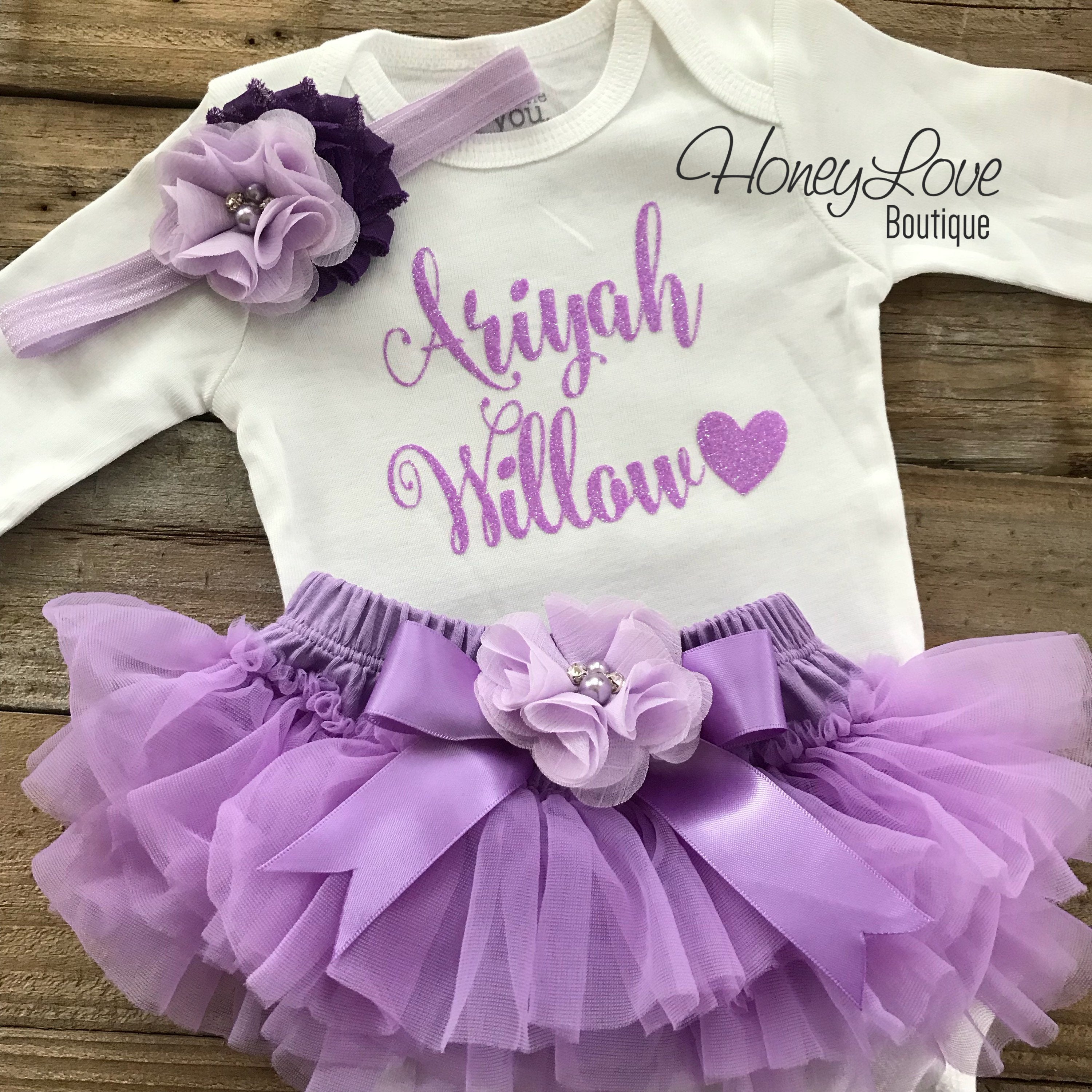 lavender baby outfit