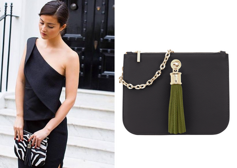 Ivy Black Clutch Bag