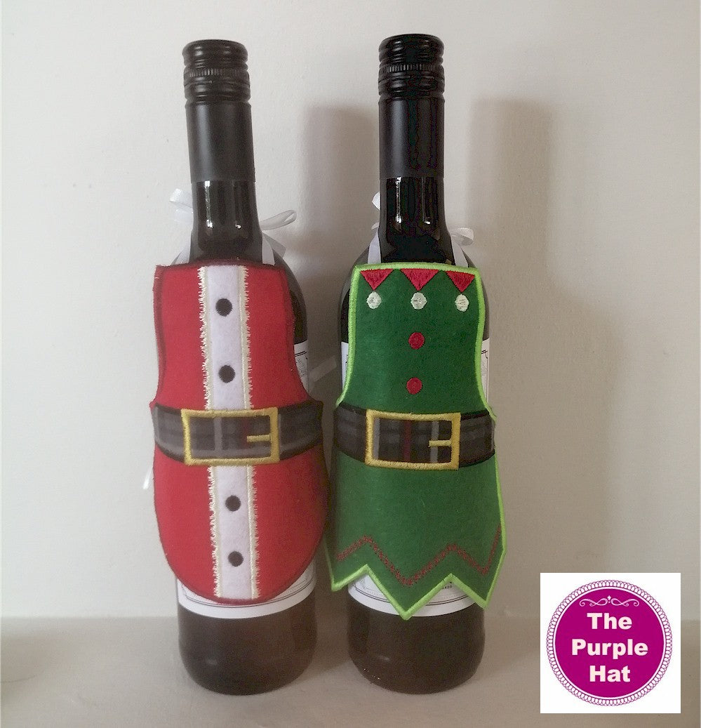 ITH Christmas Bottle Aprons Set 01 5x7 – The Purple Hat