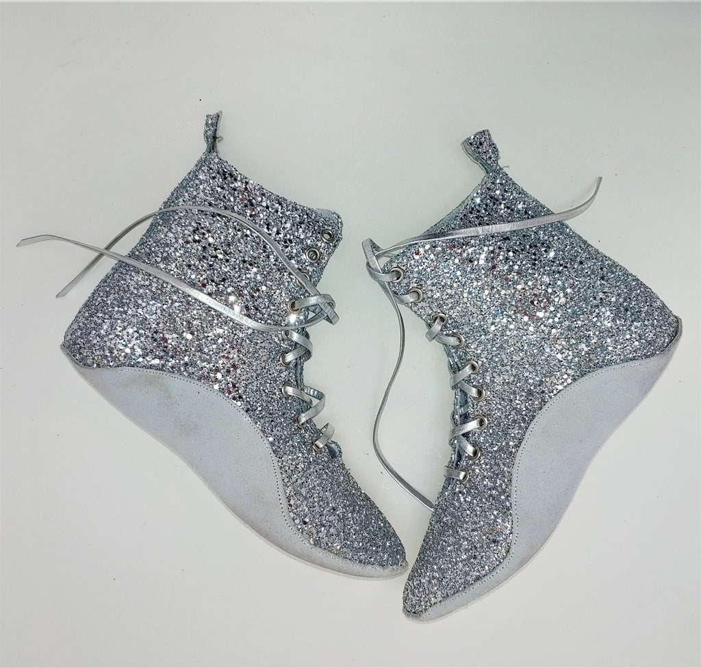 silver glitter boots uk