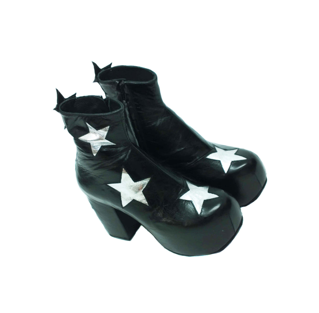 ankle boots with stars on them