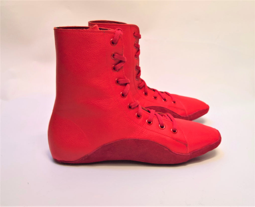 CUSTOM MADE Red Tightrope Boots – Isabella Mars