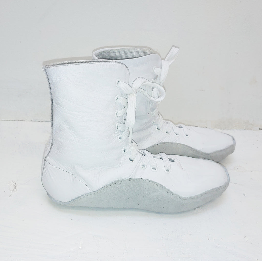 white jazz boots