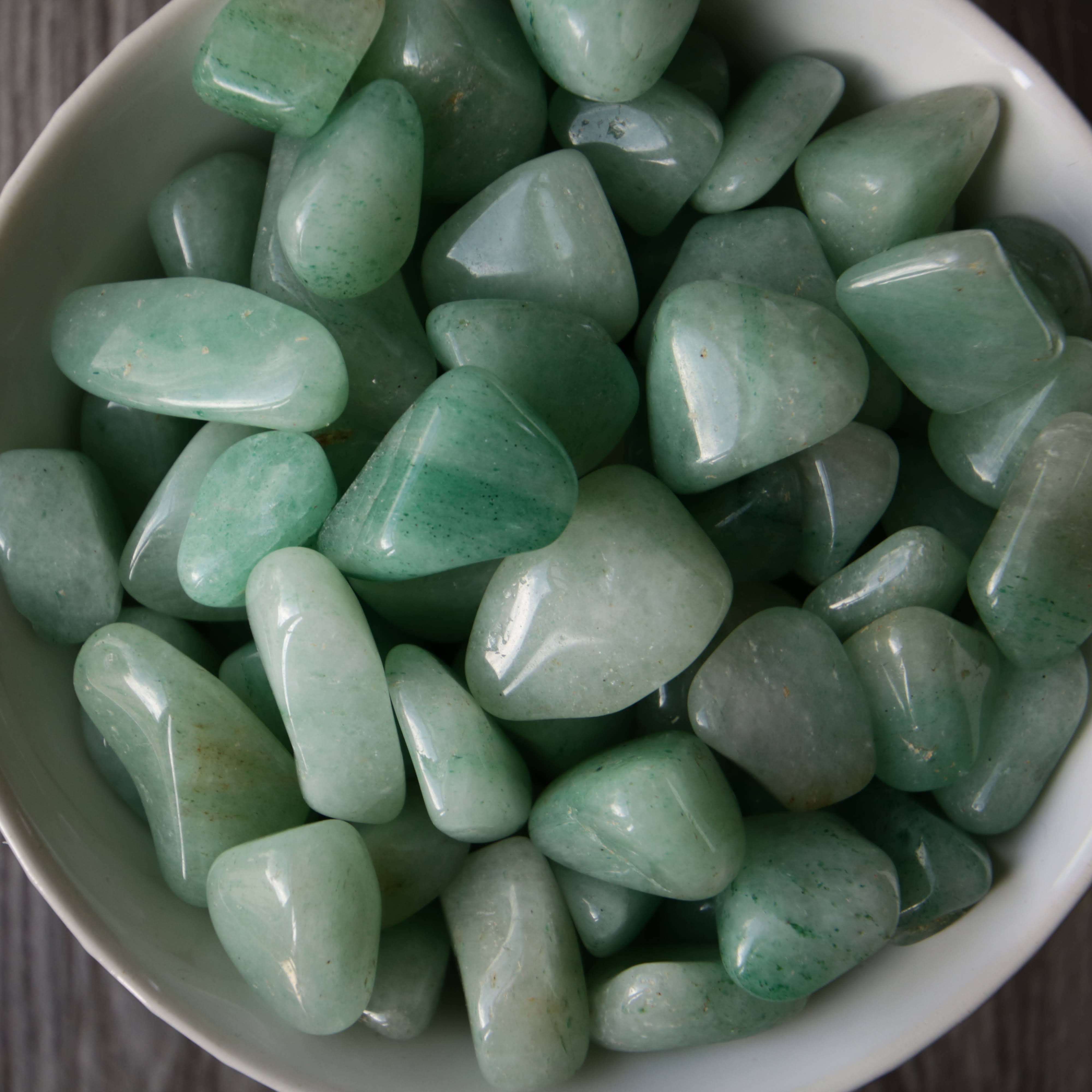 Green Aventurine Tumbled Crystals from South Africa – Monk and Moon