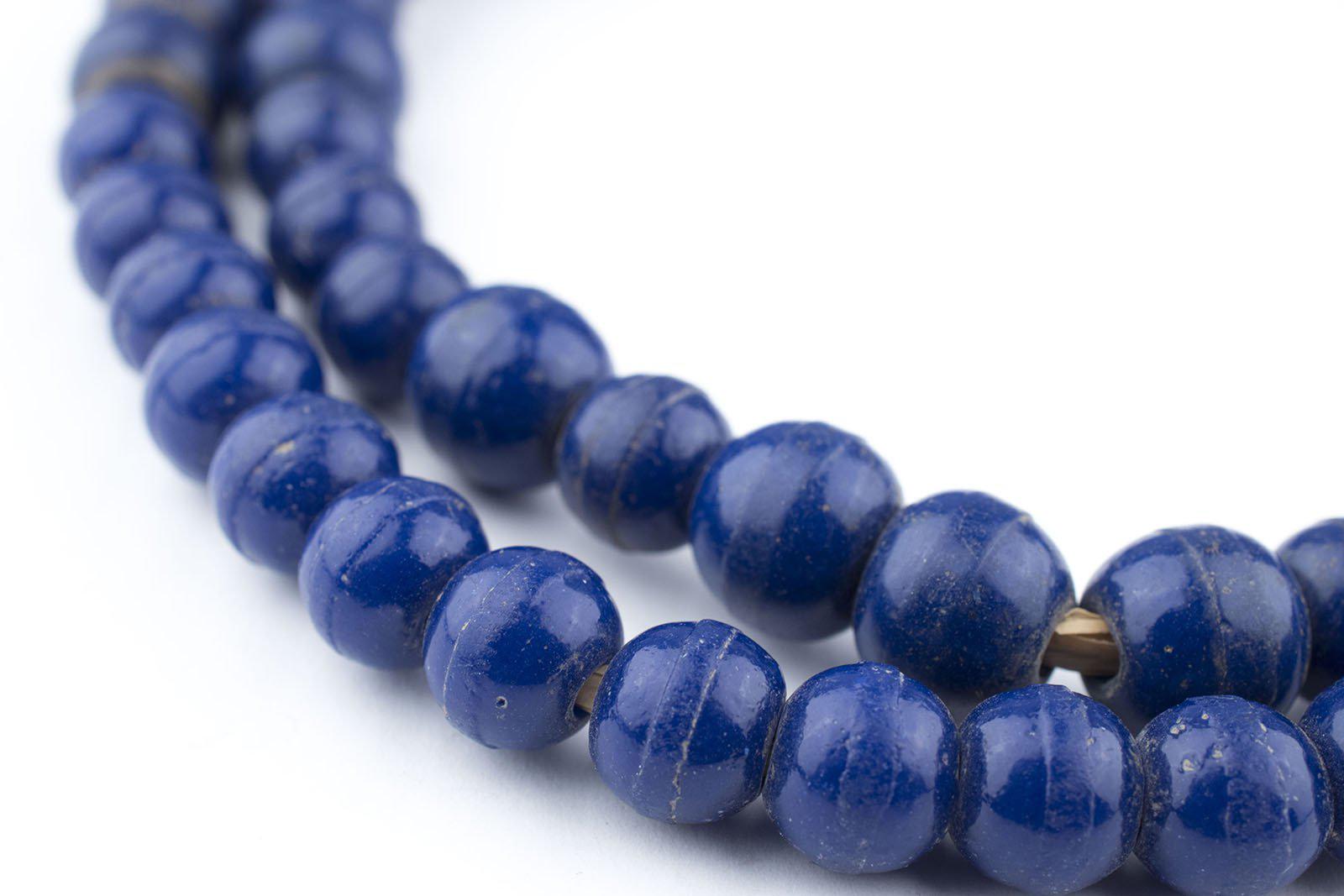 Round Navy Blue Padre Beads (9mm) – The Bead Chest