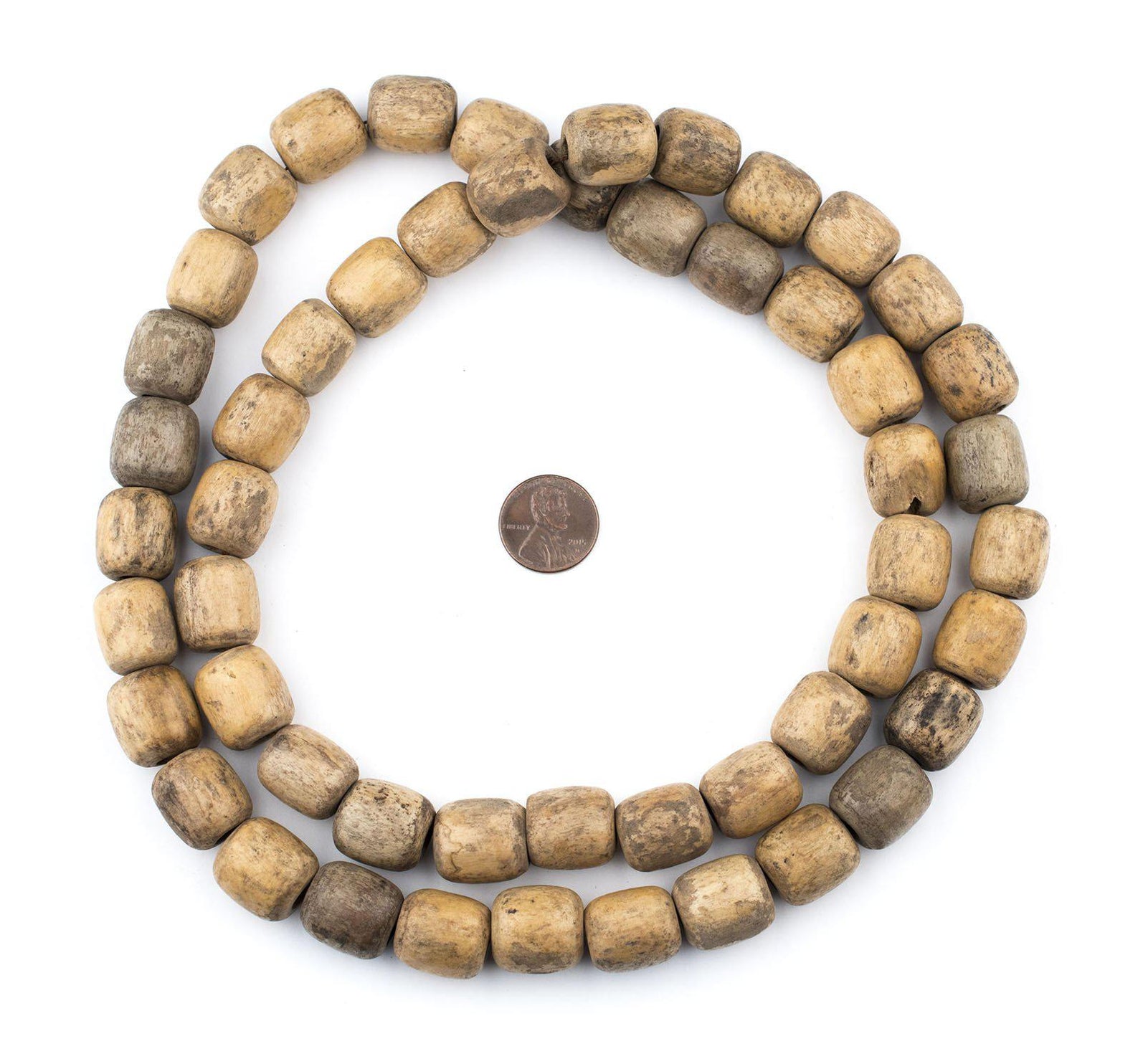 Vintage Ethiopian Wooden Prayer Beads (Natural) — The Bead Chest