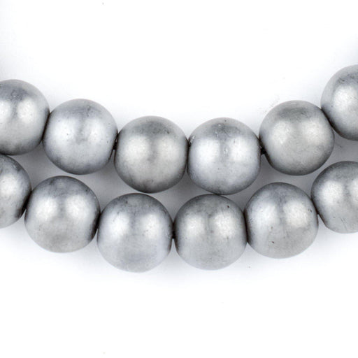 Flat Round Disk Non-Magnetic Hematite Beads (12mm)