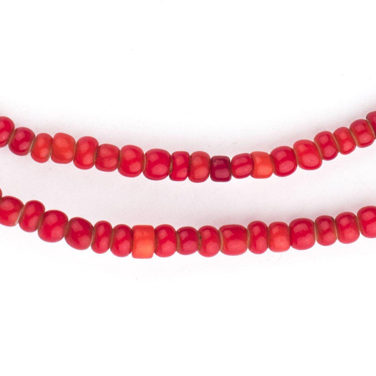 White Heart Beads | African Beads | Glass & Wholesale Beads