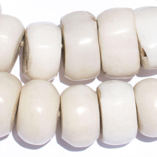 40 Kenyan Recycled Bone Beads White Bone Beads African Bone Beads Jewelry  Making Supplies Made in Kenya BON-RND-WHT-237 -  Israel