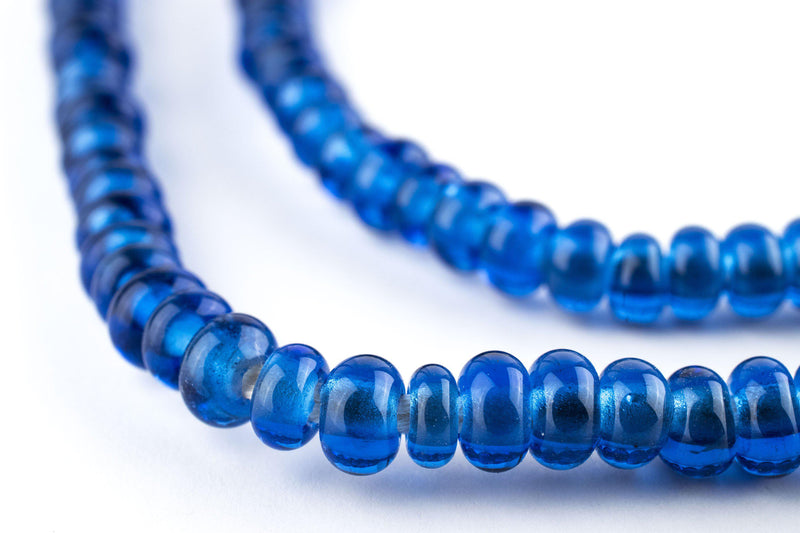 Translucent Blue Java Glass Donut Beads (6mm) – The Bead Chest