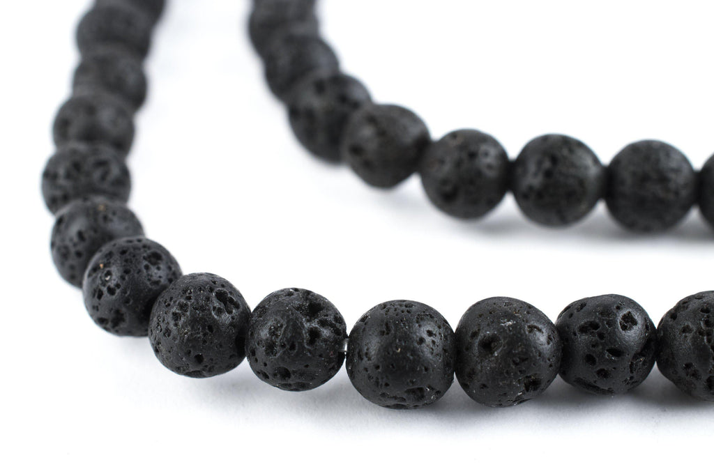 Black Volcanic Lava Beads (6mm) – The Bead Chest