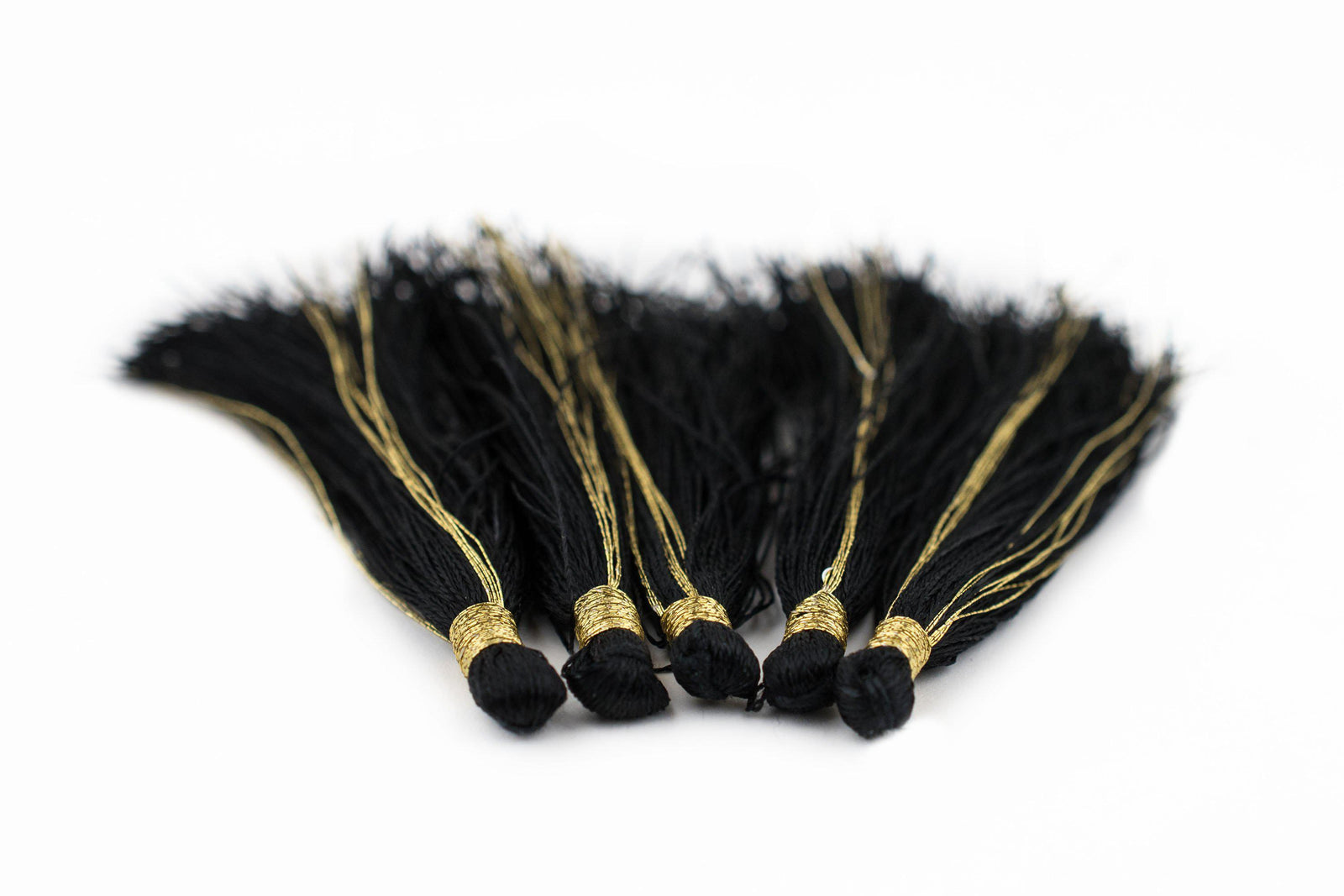 Black 6cm Silk Tassels (5 Pack) – The Bead Chest