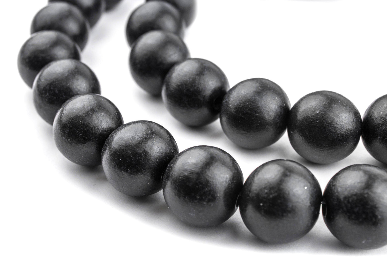 Black Natural Wood Beads (16mm) – The Bead Chest