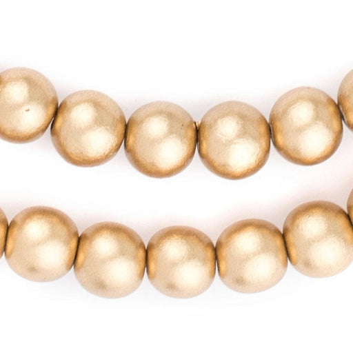Cream Round Natural Wood Beads (20mm) — The Bead Chest
