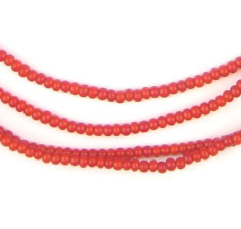 White Heart Beads | African Beads | Glass & Wholesale Beads