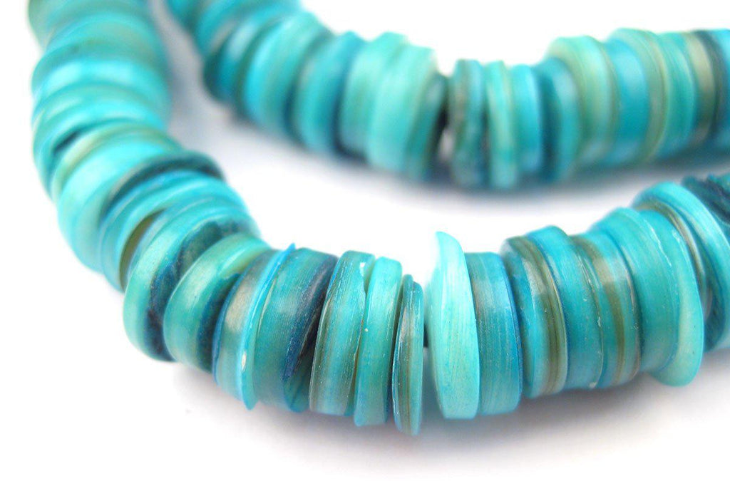 Turquoise Moroccan Heishi Shell Beads – The Bead Chest