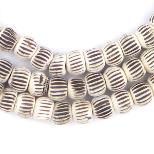 BD02425, carved bone beads, India, made in India, hand carved bone beads,  4mm bone beads, bovine