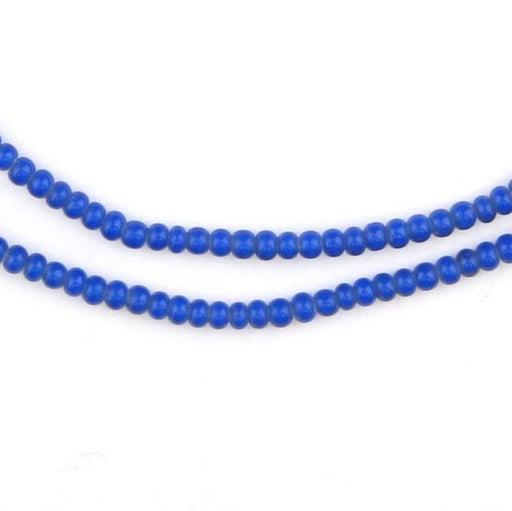 9x6.5mm Royal Blue White Heart Beads-0616-31