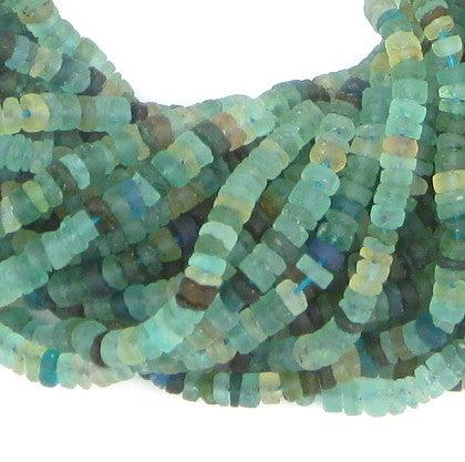 Roman Glass Cylinder Heishi Beads (5mm) - The Bead Chest product image