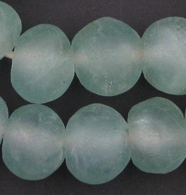 Jumbo Blue Recycled Glass Beads (23mm) — The Bead Chest