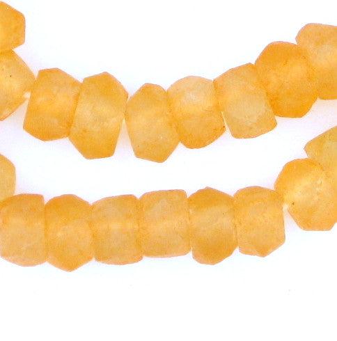 Translucent Amber Matte Glass Seed Beads (4mm)